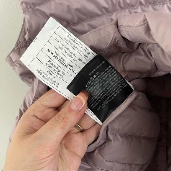 LULULEMON Mauve Blush Pink Pack It Down Vest Sz 2 NEW - Picture 16 of 16